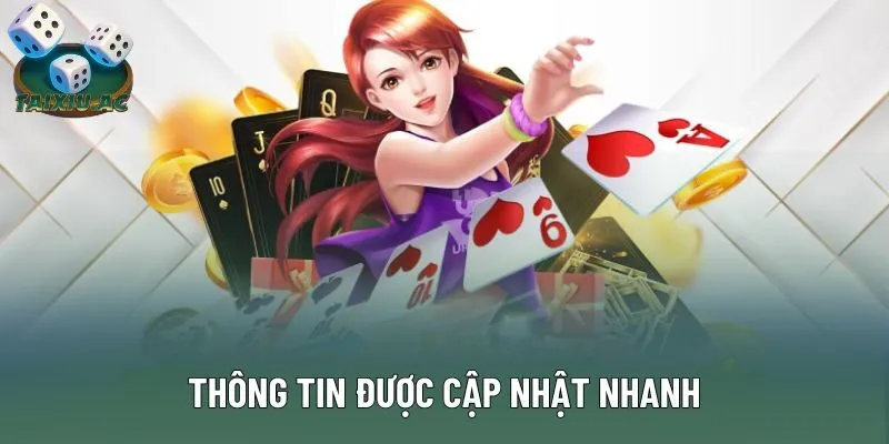 Thông tin được cập nhật nhanh