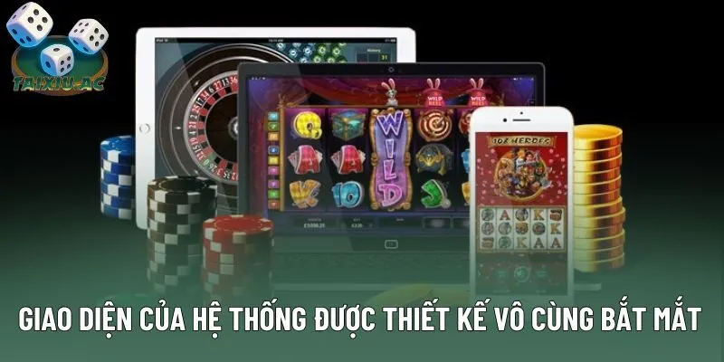 Giao diện của hệ thống được thiết kế vô cùng bắt mắt 