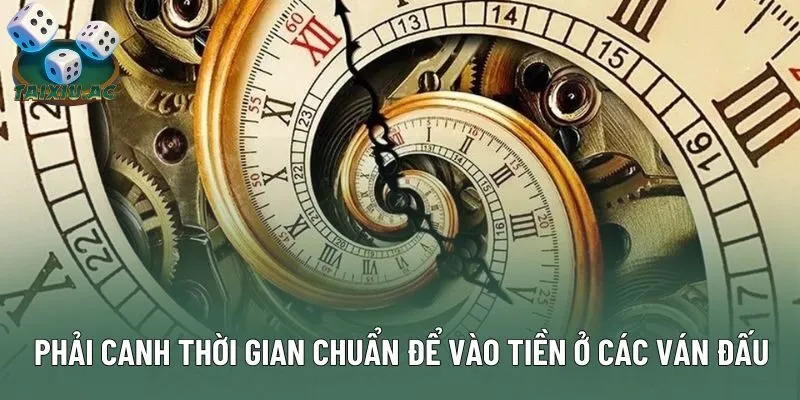 Phải canh thời gian chuẩn để vào tiền ở các ván đấu