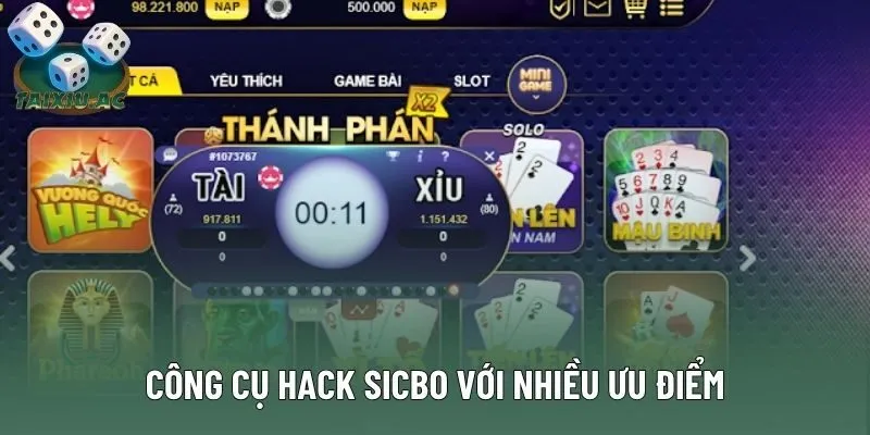 Công cụ hack Sicbo với nhiều ưu điểm